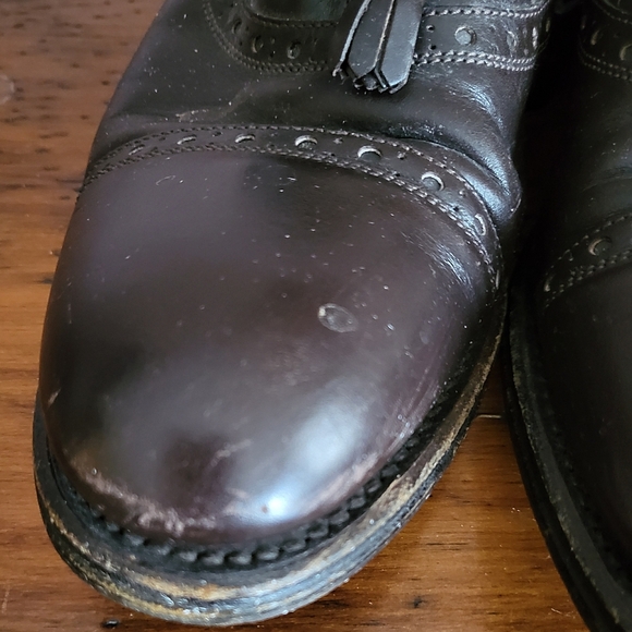 💥 Gucci brown brogue shoes 37.5 - Picture 9 of 14